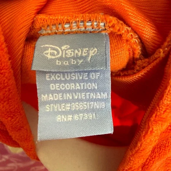 Vintage Y2K Disney Winnie the Pooh Tigger Tiger Dress Up Baby Costume 3-6 months - Picture 6 of 7